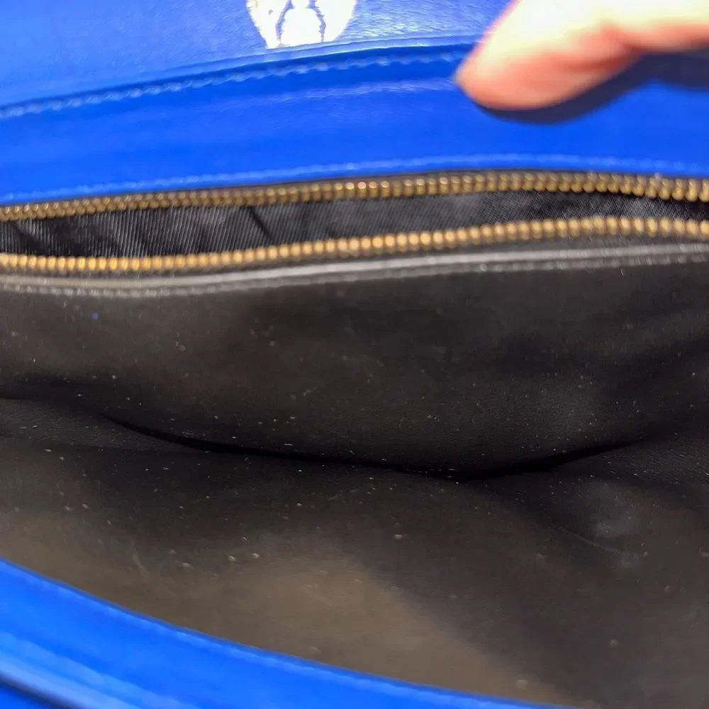 Gucci blue leather